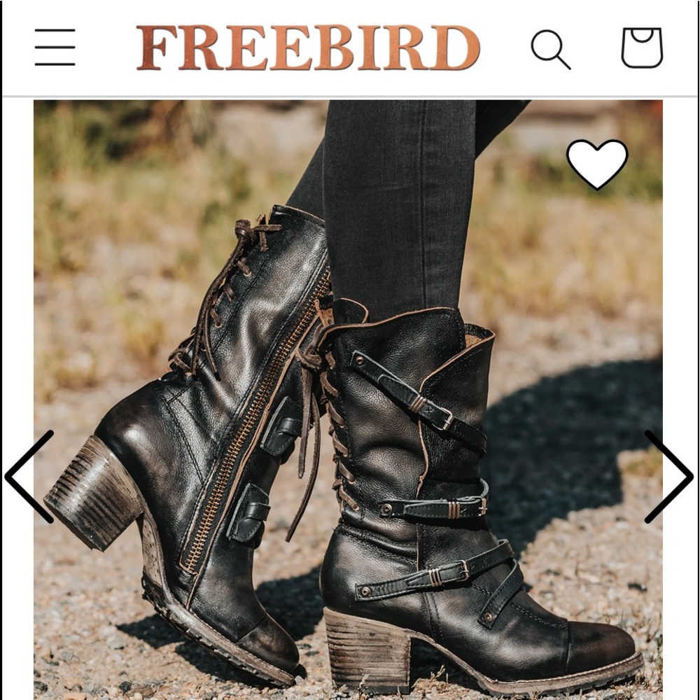 Freebird by Steven Cora Boots BNWT ! Size 9 Black